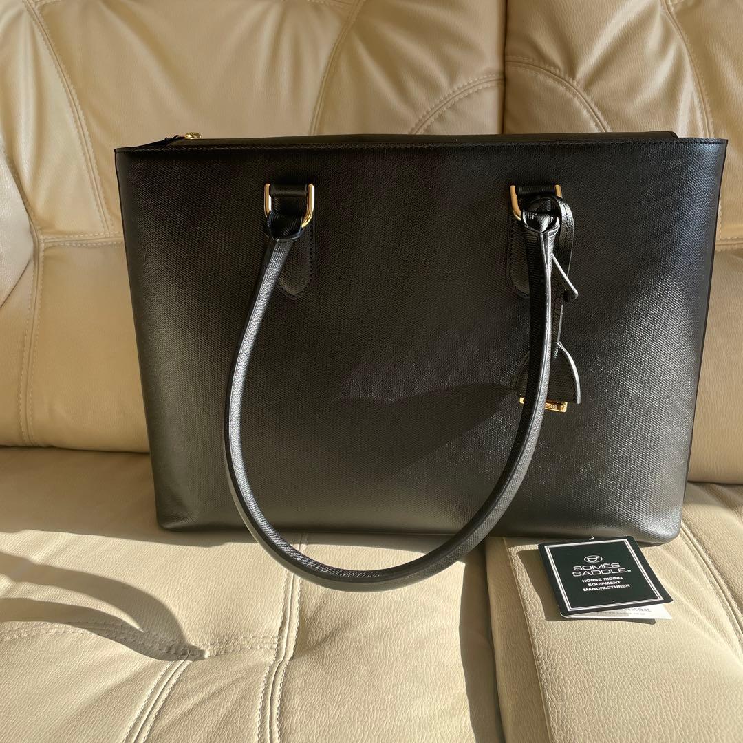 使用1回⭐︎SOMES ソメスサドル　ジャンヌ トートバッグJN-22ブラック