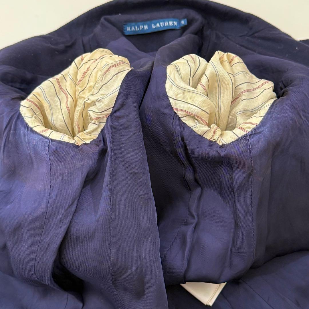 ラルフローレン 紺ブレ ジャケット 金ボタン ワッペン エンブレム 9
