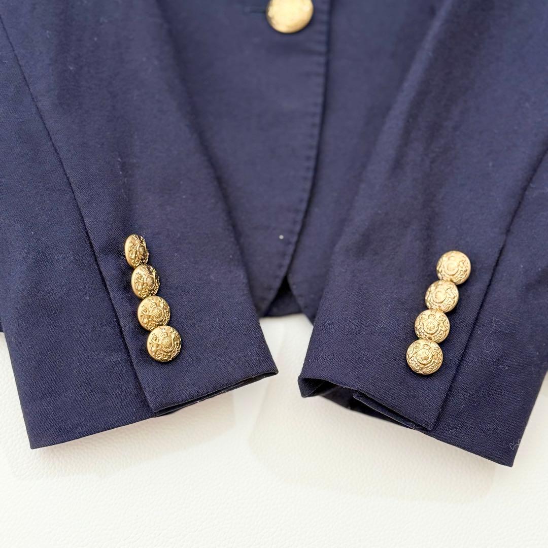 ラルフローレン 紺ブレ ジャケット 金ボタン ワッペン エンブレム 9