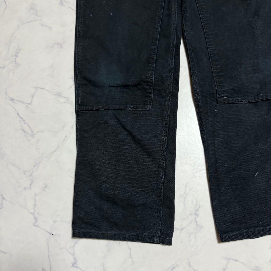 【大人気】Carhartt カーハート ダック地ダブルニー ブラック W38