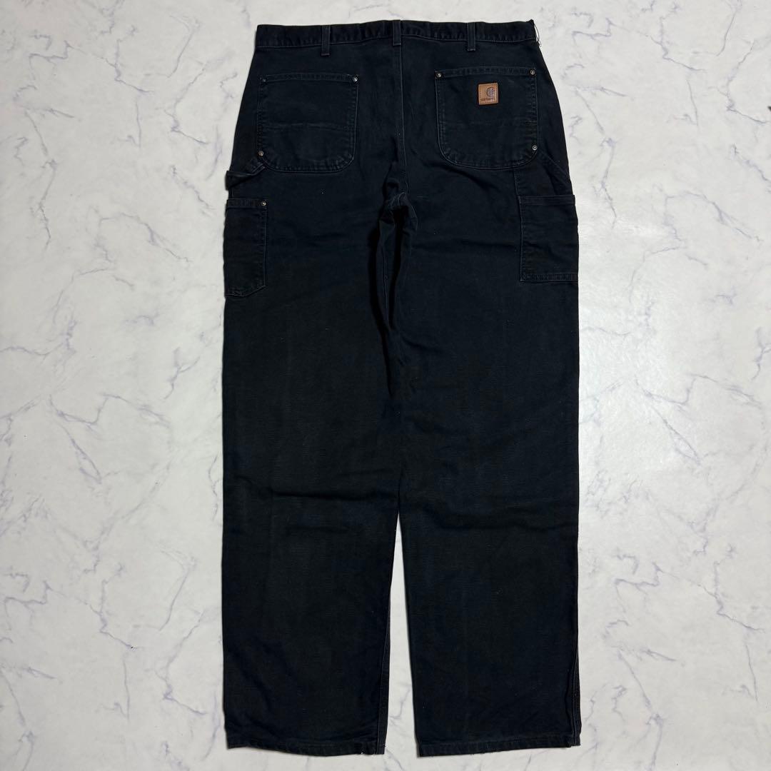【大人気】Carhartt カーハート ダック地ダブルニー ブラック W38