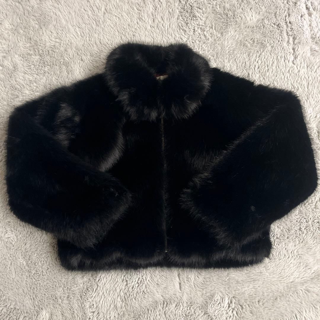 jouetie ジュエティ ベルトミドルファーコート ブラック