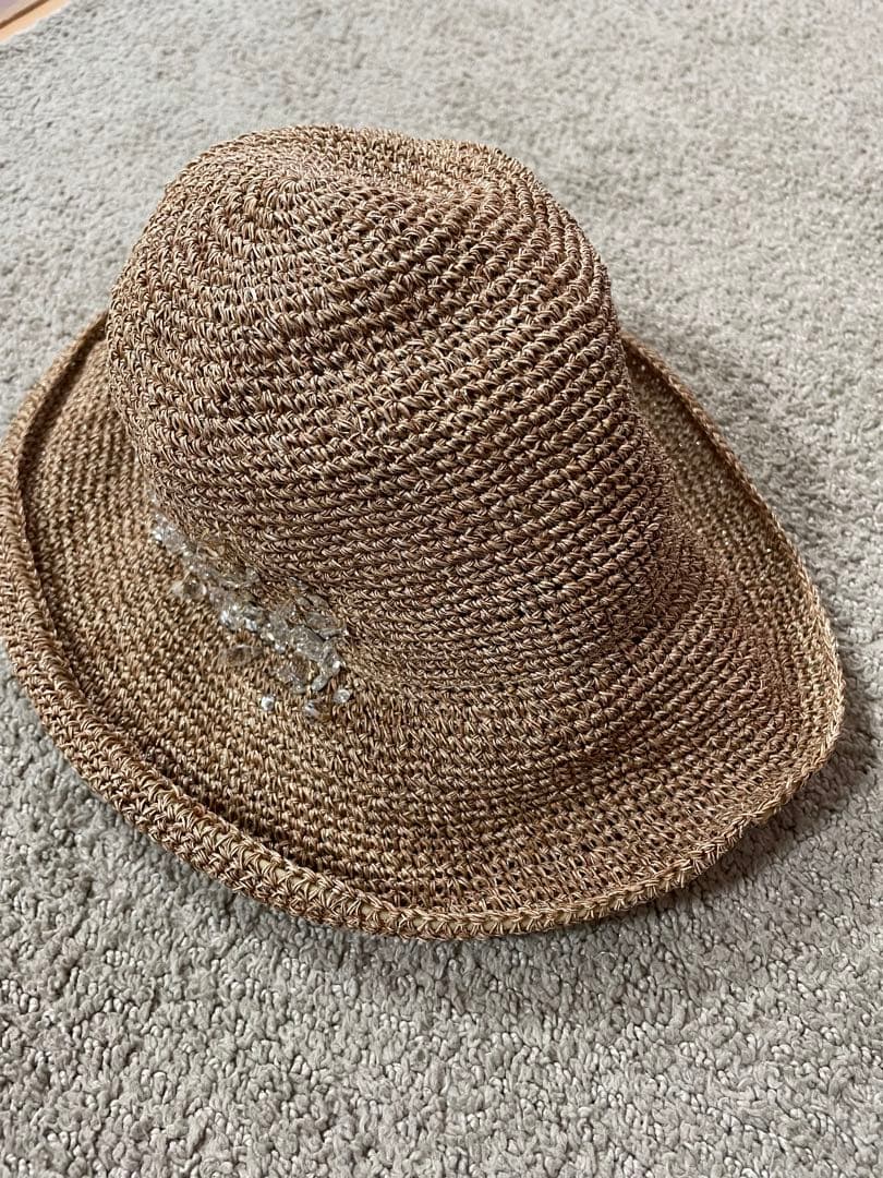 ANTEPRIMA アンテプリマ　麦わら　帽子　ハット　ビジュー