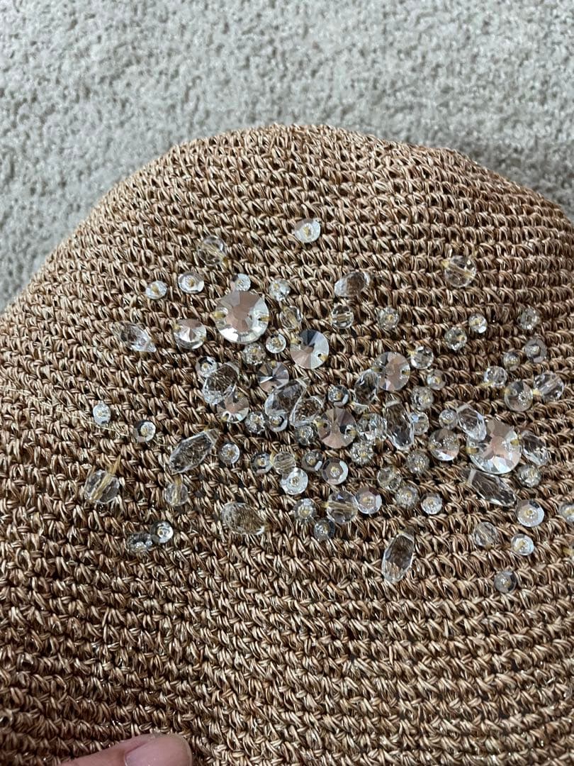 ANTEPRIMA アンテプリマ　麦わら　帽子　ハット　ビジュー