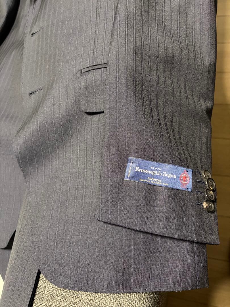 新品未使用 ONLYPREMIO Zegna/ゼニア/トロピカル/ネイビー/39