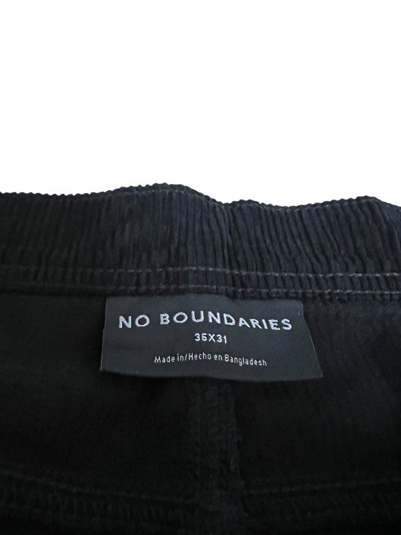 ダブルニー コーデュロイ パンツ W36 ブラック no boundaries