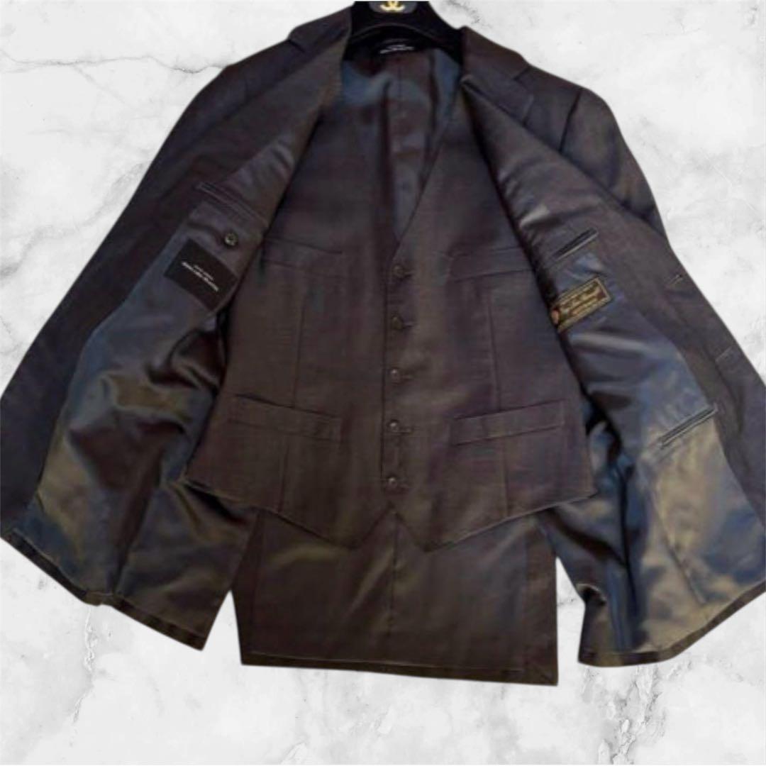 ロロピアーナ ダークグレー ビジネススーツ 3ピース