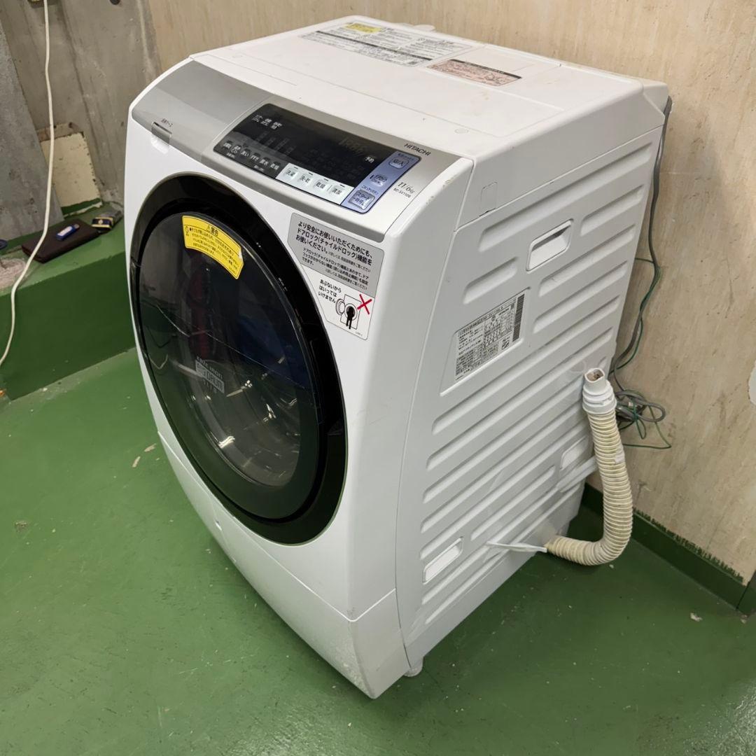 113　家庭向け　洗濯機　ドラム式　大容量11キロ　乾燥6キロ　美品　左開き