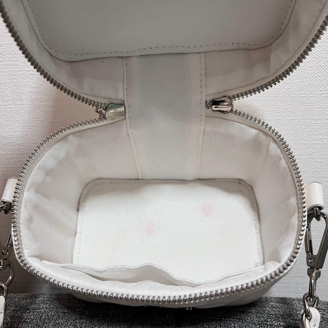 darich キルティングスクエアミニバッグ WHT