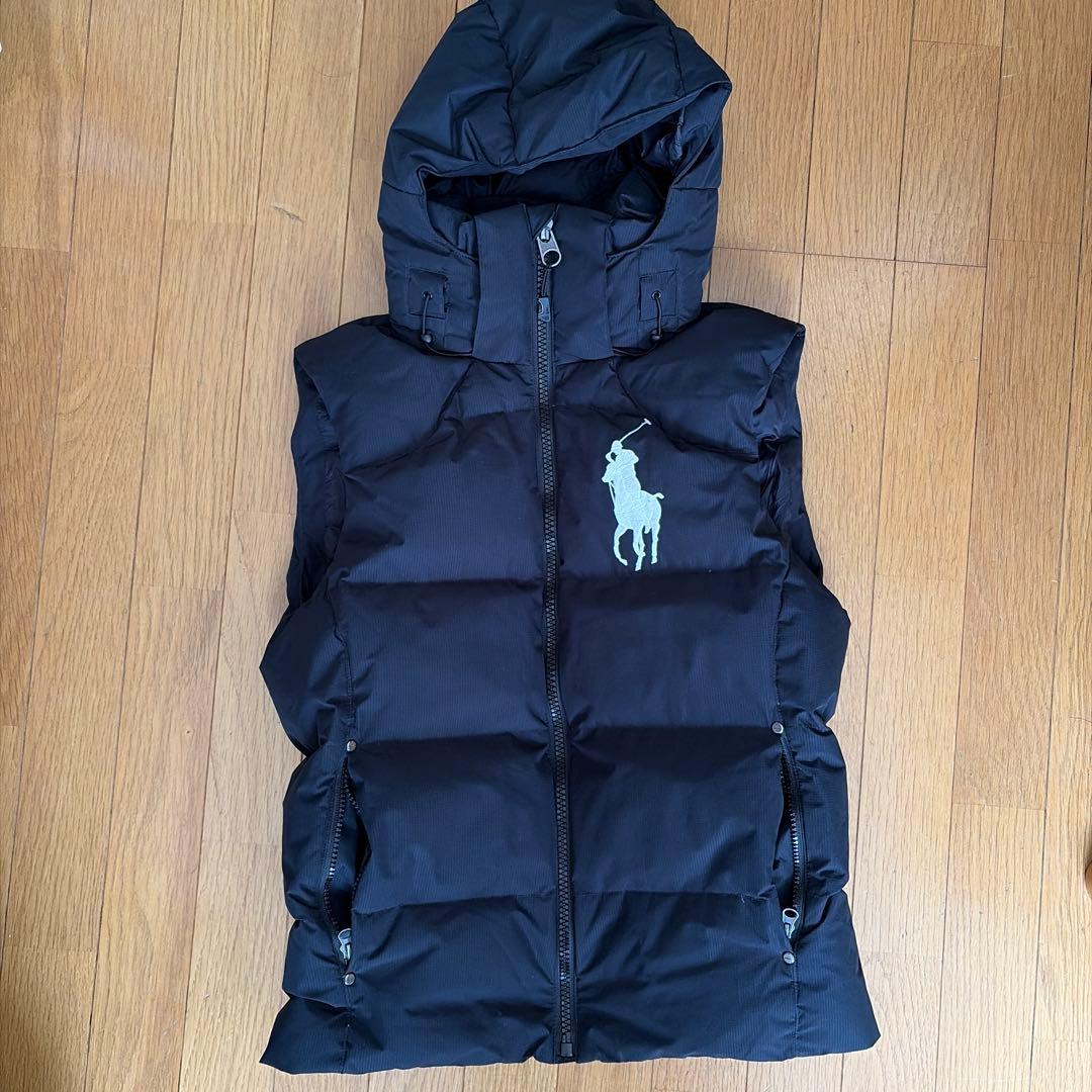 ポロ・ラルフ・ローレン 黒 ダウンベスト