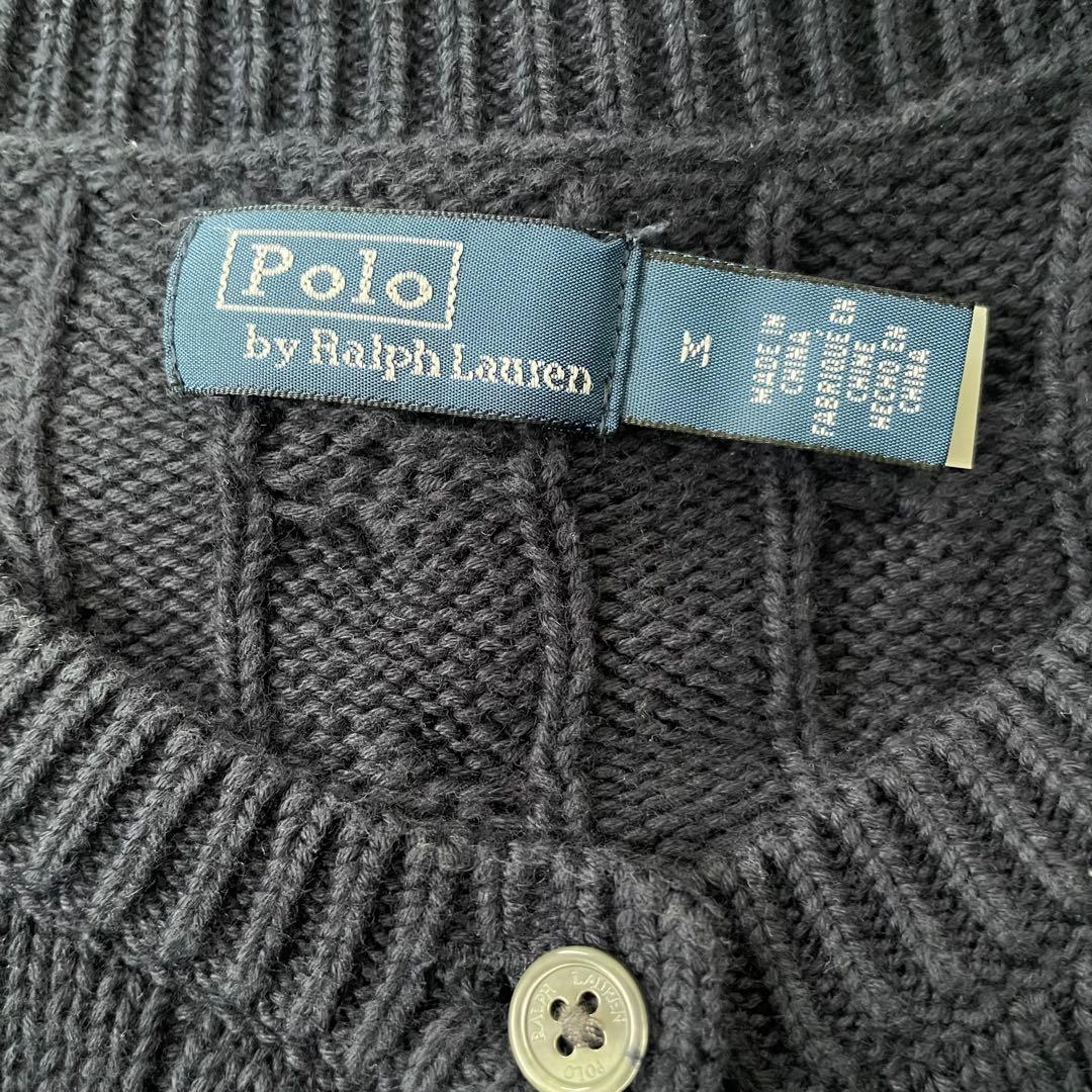 Polo by Ralph Lauren ケーブル カーディガン ネイビー M