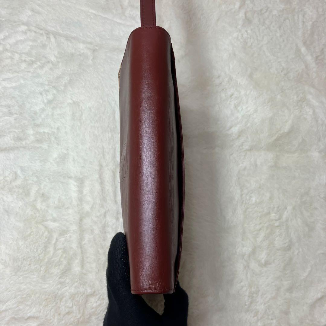 カルティエ マストライン 本革 レザー クラッチバッグ