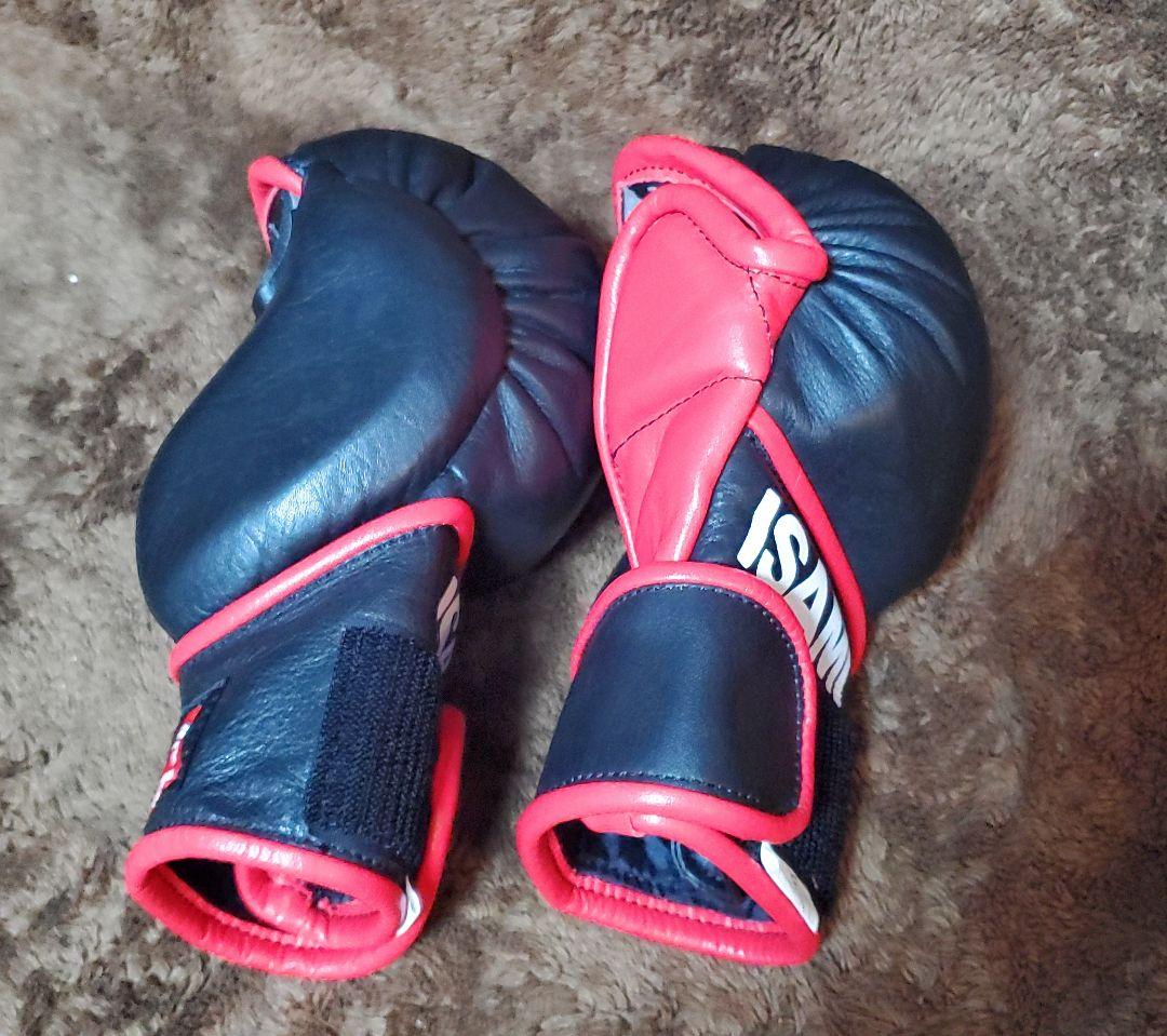 ISAMI パウンドグローブ Fサイズ 黒/赤