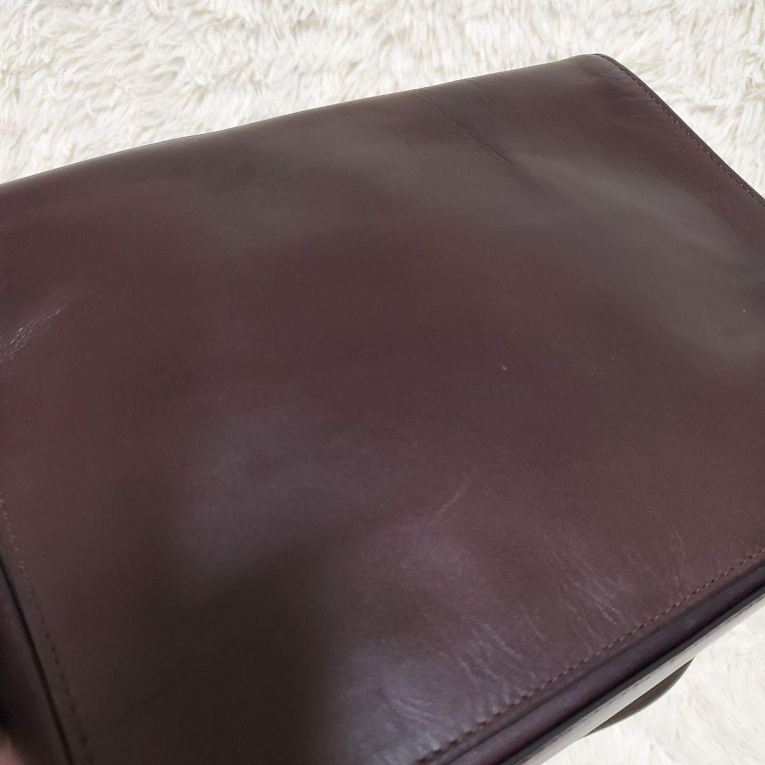 MOTHERHOUSE 牛革 ショルダーバッグ アンティーク ブラウン