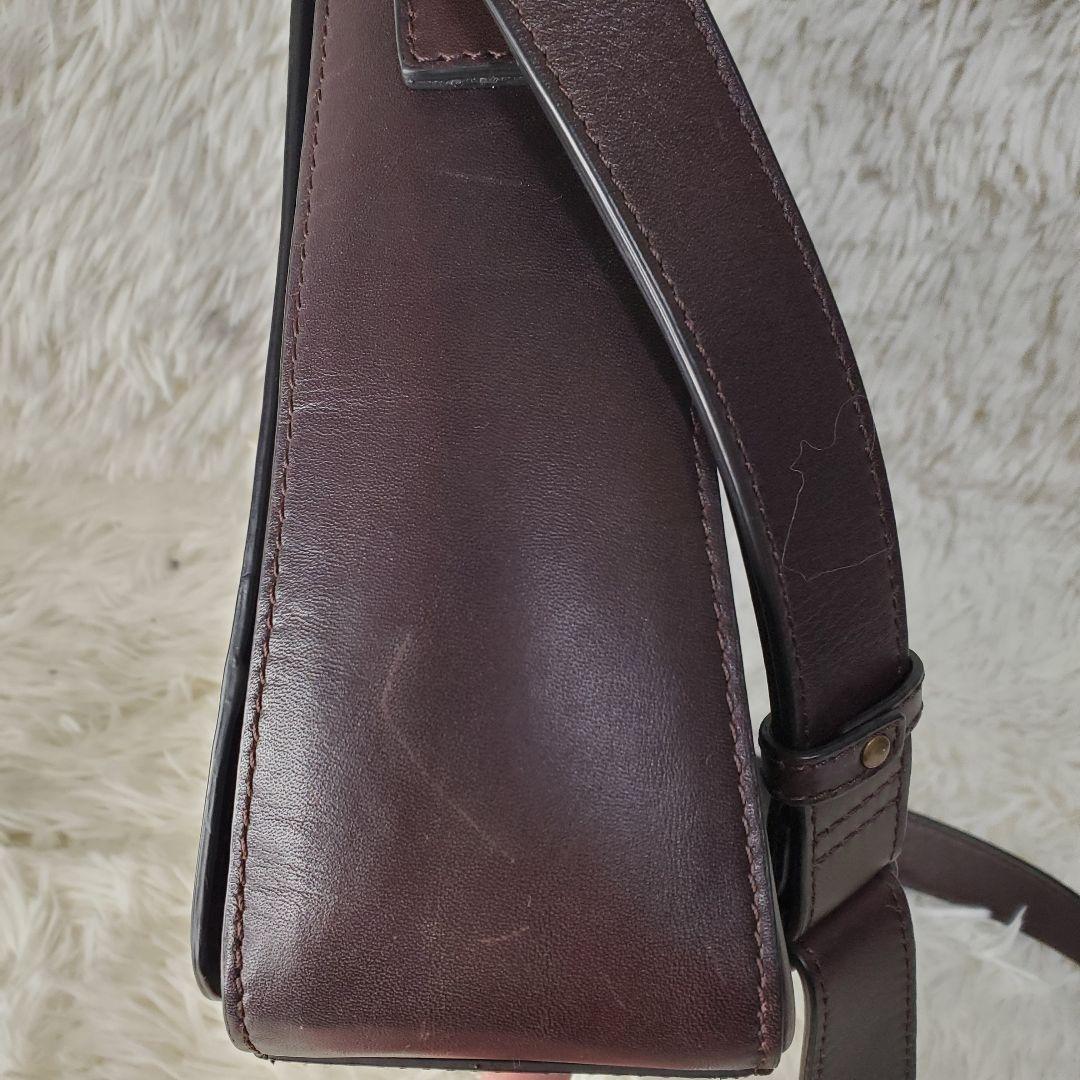 MOTHERHOUSE 牛革 ショルダーバッグ アンティーク ブラウン