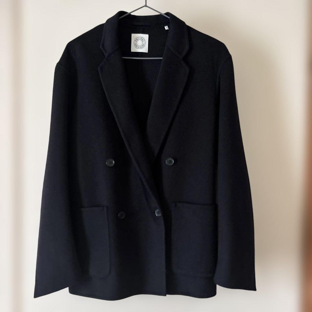 オーシバル　ダブルブレスト　ウールジャケット　bshop ネイビー　サイズ1 紺