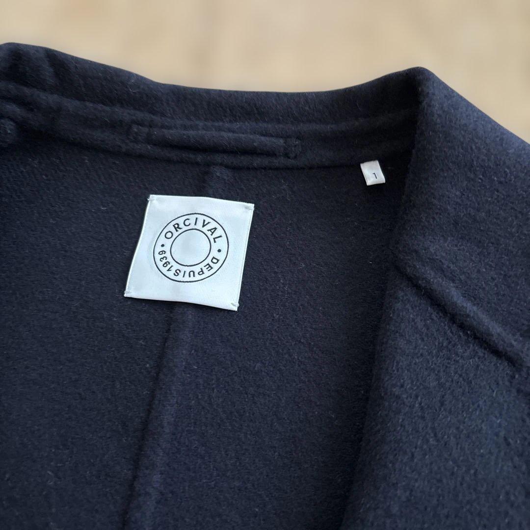 オーシバル　ダブルブレスト　ウールジャケット　bshop ネイビー　サイズ1 紺
