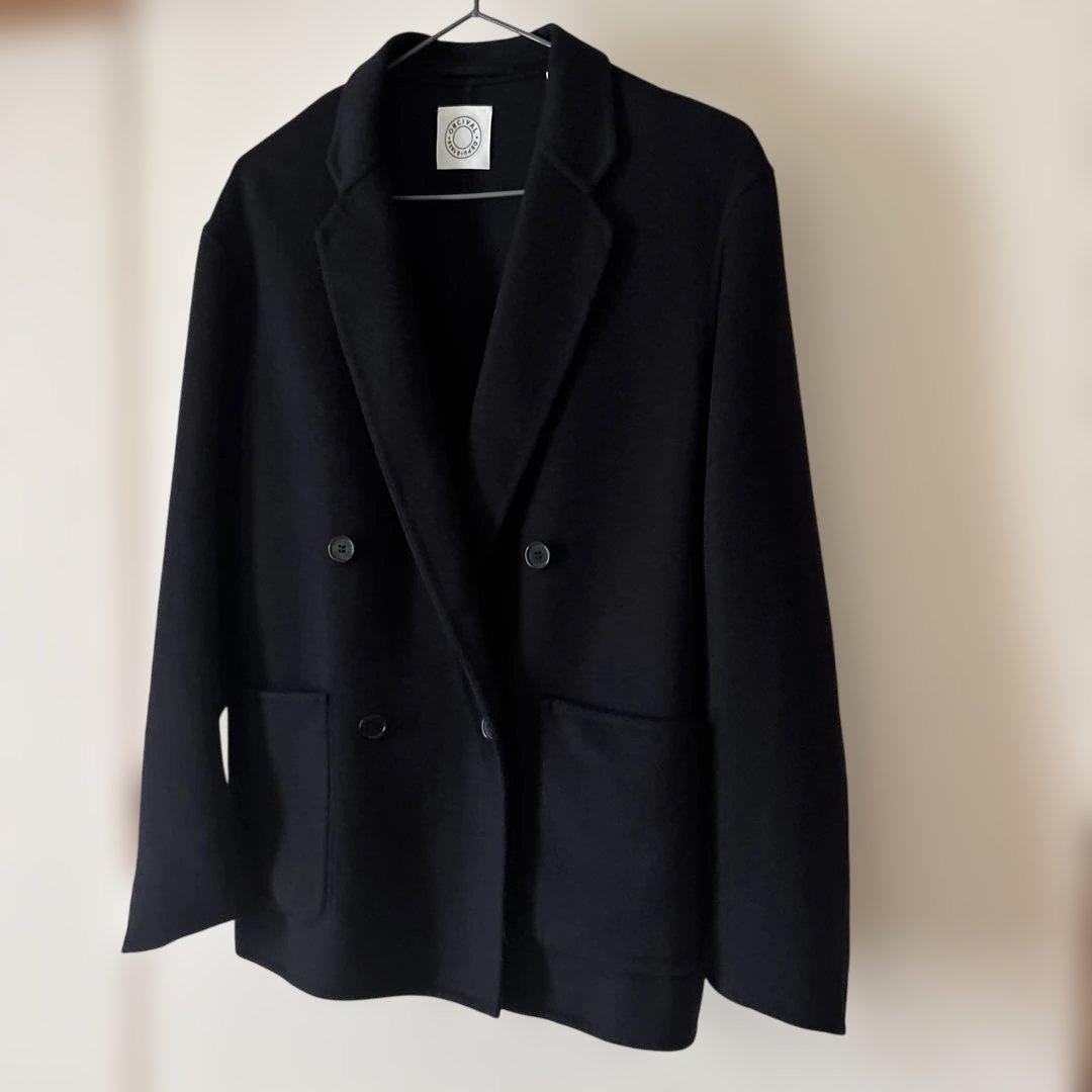 オーシバル　ダブルブレスト　ウールジャケット　bshop ネイビー　サイズ1 紺