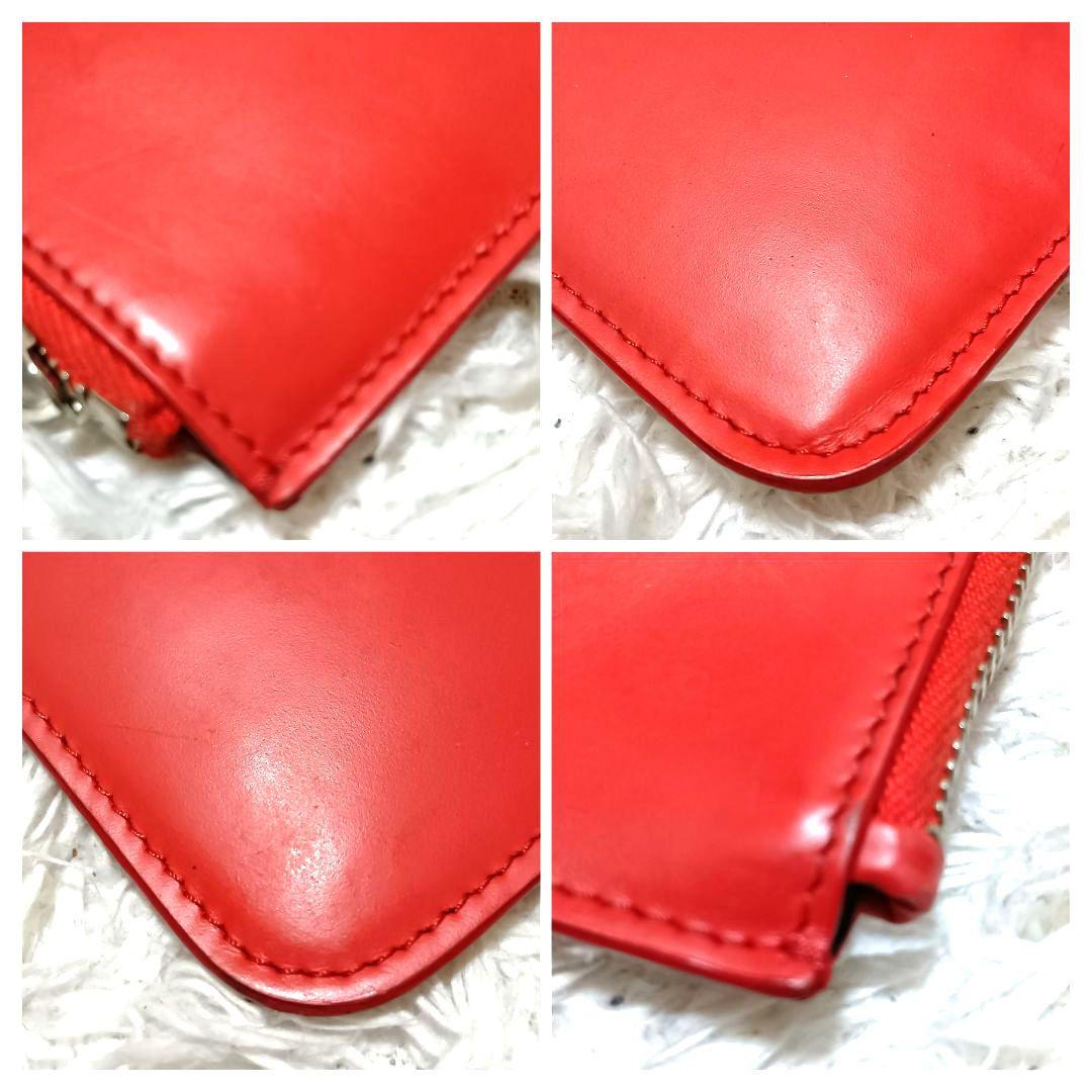 ジバンシィ　クラッチバッグ　セカンドバッグ　ロゴプリント　レッド　レザー