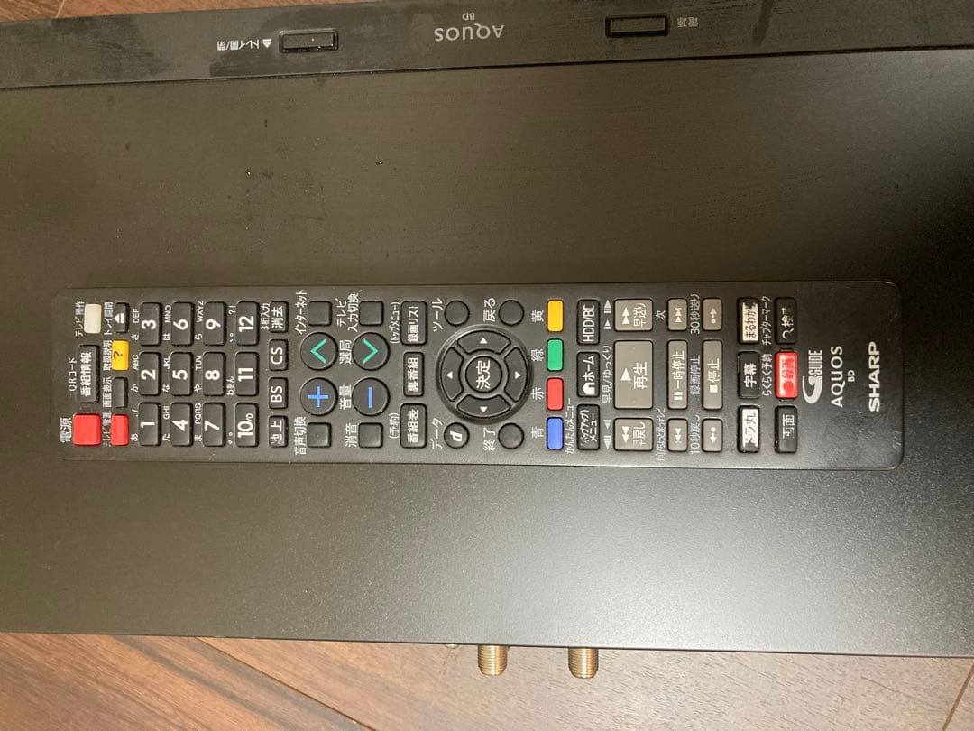 ブルーレイディスクレコーダー　シャープ　2020年製　2B-C05CW1