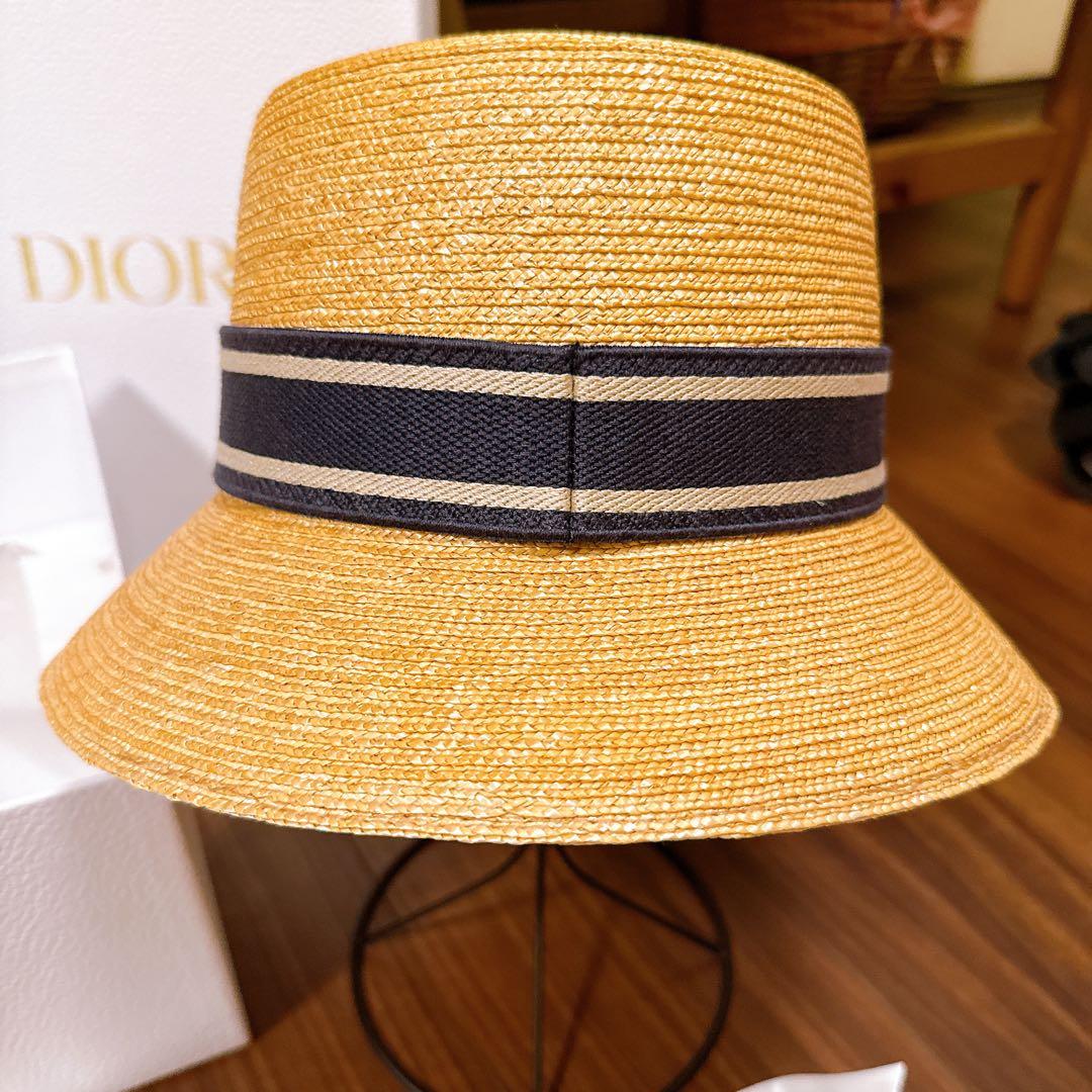 h*@様 Dior ディオール DIORESORT ディオリゾート　麦わら　ハッ