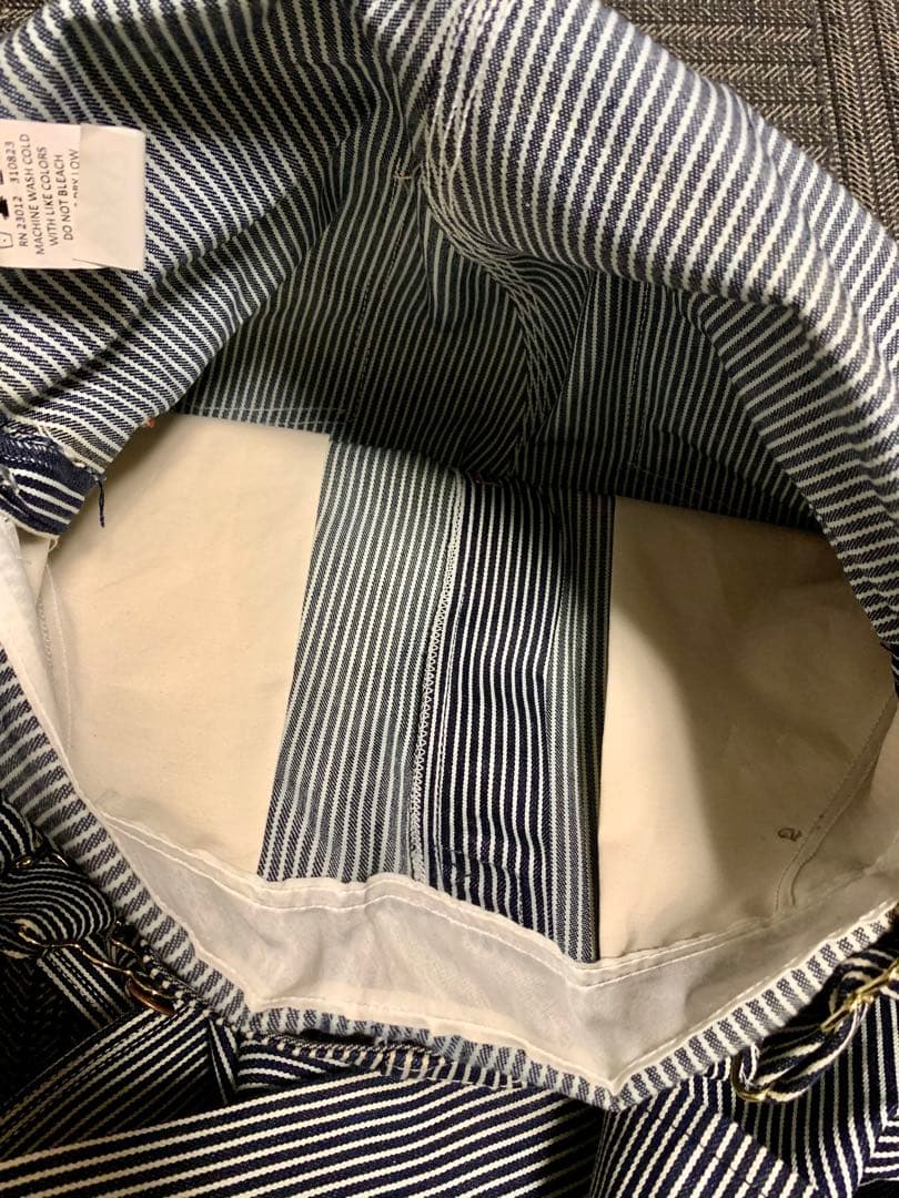 ROUND HOUSE ラウンドハウス オーバーオール ヒッコリー USA製