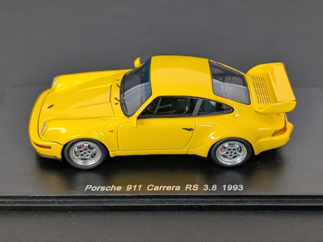 スパーク 1/43 ポルシェ 911 カレラ RS 3.8 1993 イエロー