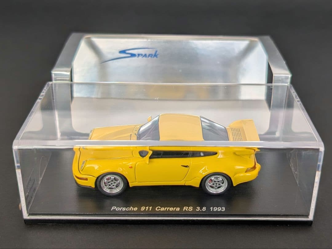 スパーク 1/43 ポルシェ 911 カレラ RS 3.8 1993 イエロー