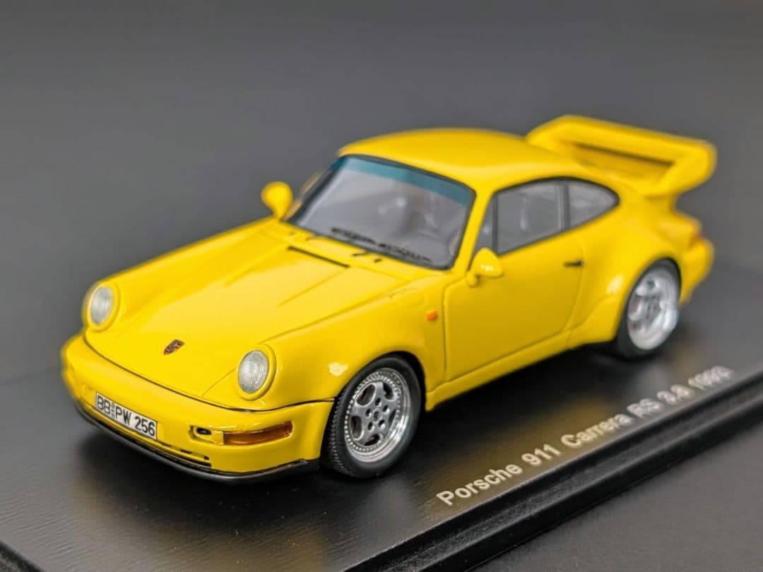 スパーク 1/43 ポルシェ 911 カレラ RS 3.8 1993 イエロー