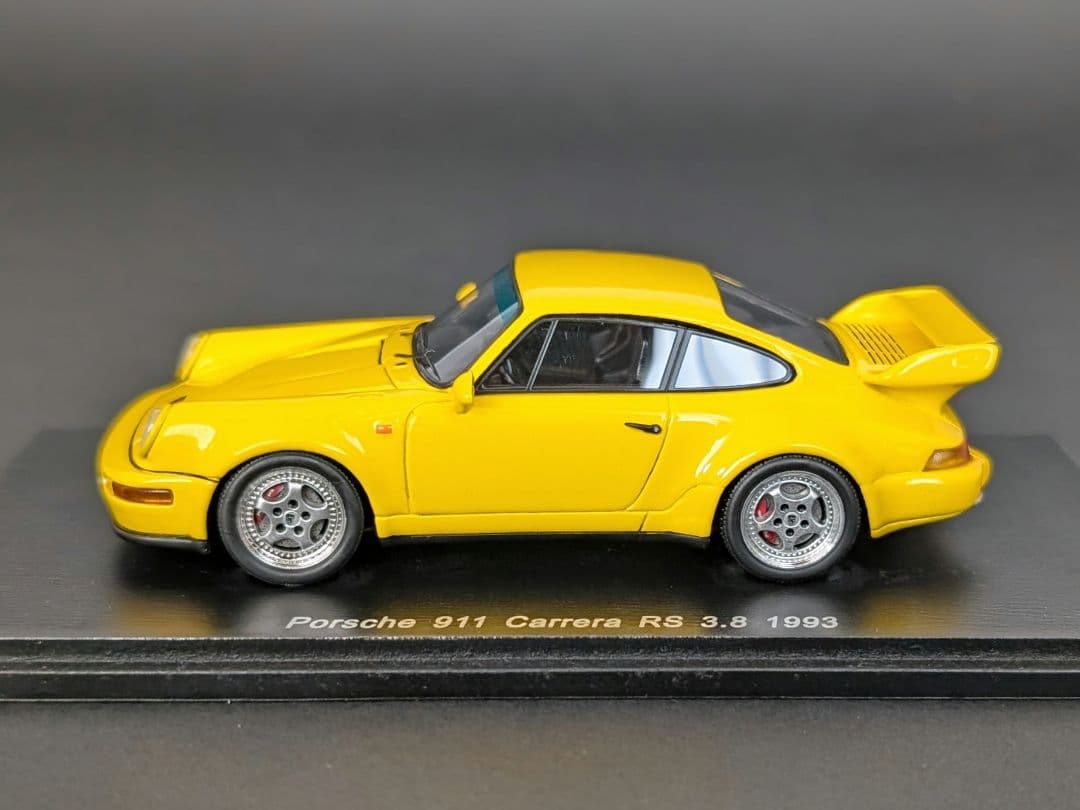 スパーク 1/43 ポルシェ 911 カレラ RS 3.8 1993 イエロー