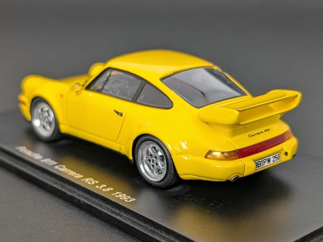 スパーク 1/43 ポルシェ 911 カレラ RS 3.8 1993 イエロー