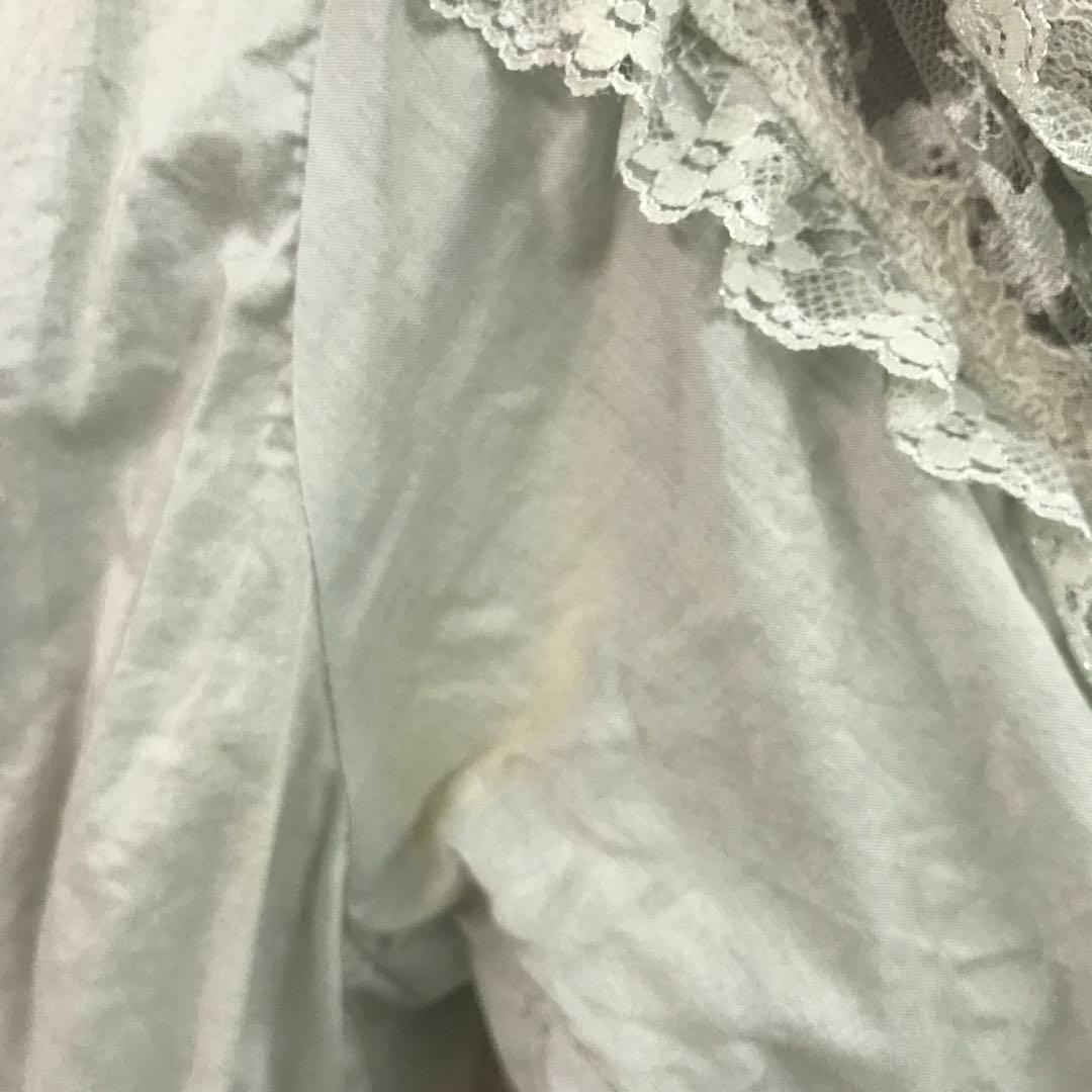 レトロ ロマンティック メルヘン 古着 DOROTHY フリルレース装飾ブラウス