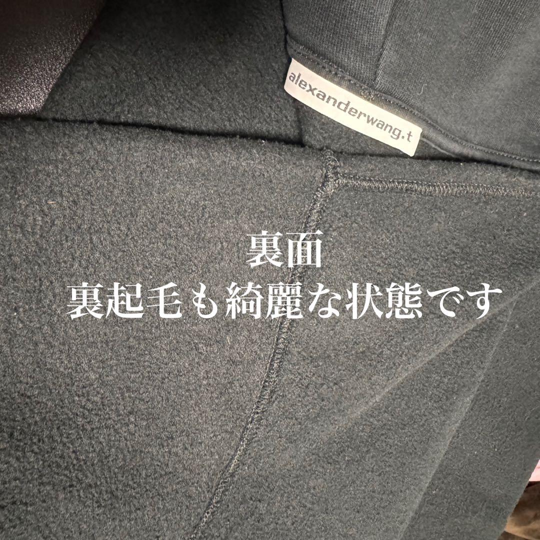 激レア　アレキサンダーワン　パーカー　クロップド　ブラック　M