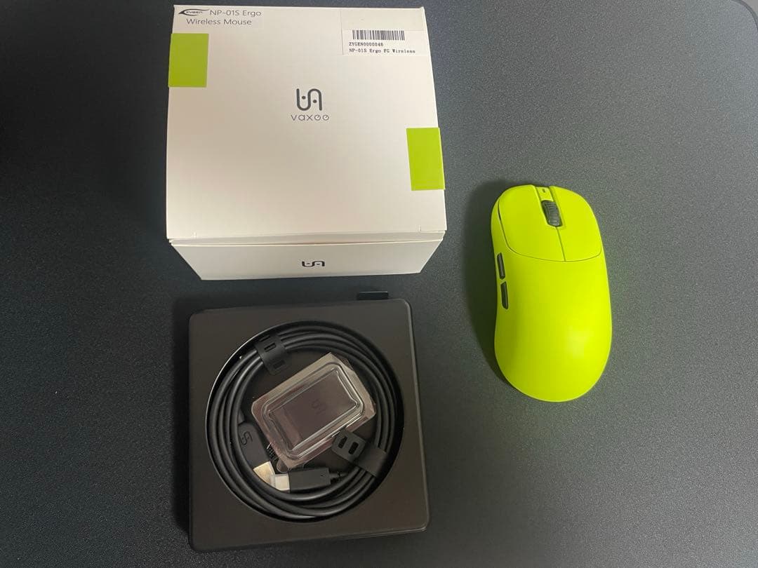 マウス・トラックボール ZYGEN NP-01S Ergo Wireless Neongreen