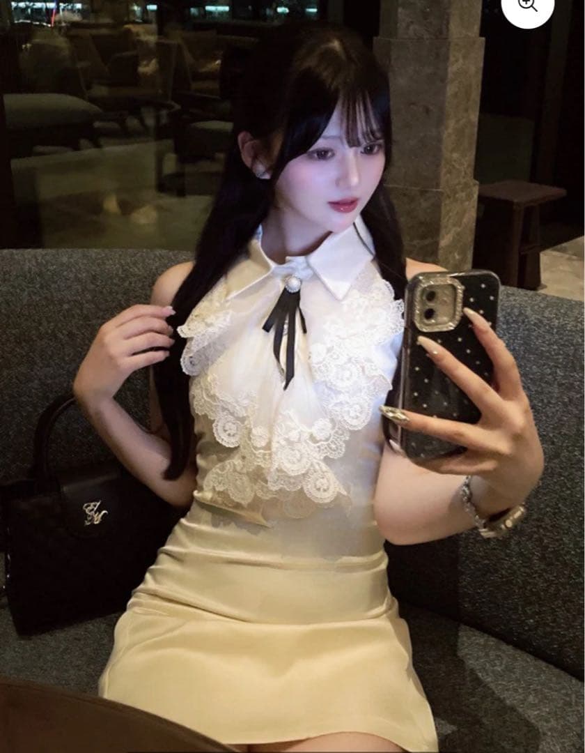 kerry レースリボンタイワンピース