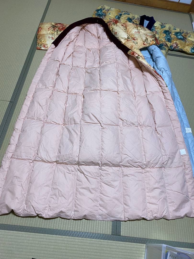 羽毛かい巻きセット（赤・青）