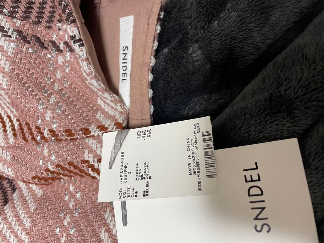 ロービングチェックミニスカート　PNK 0