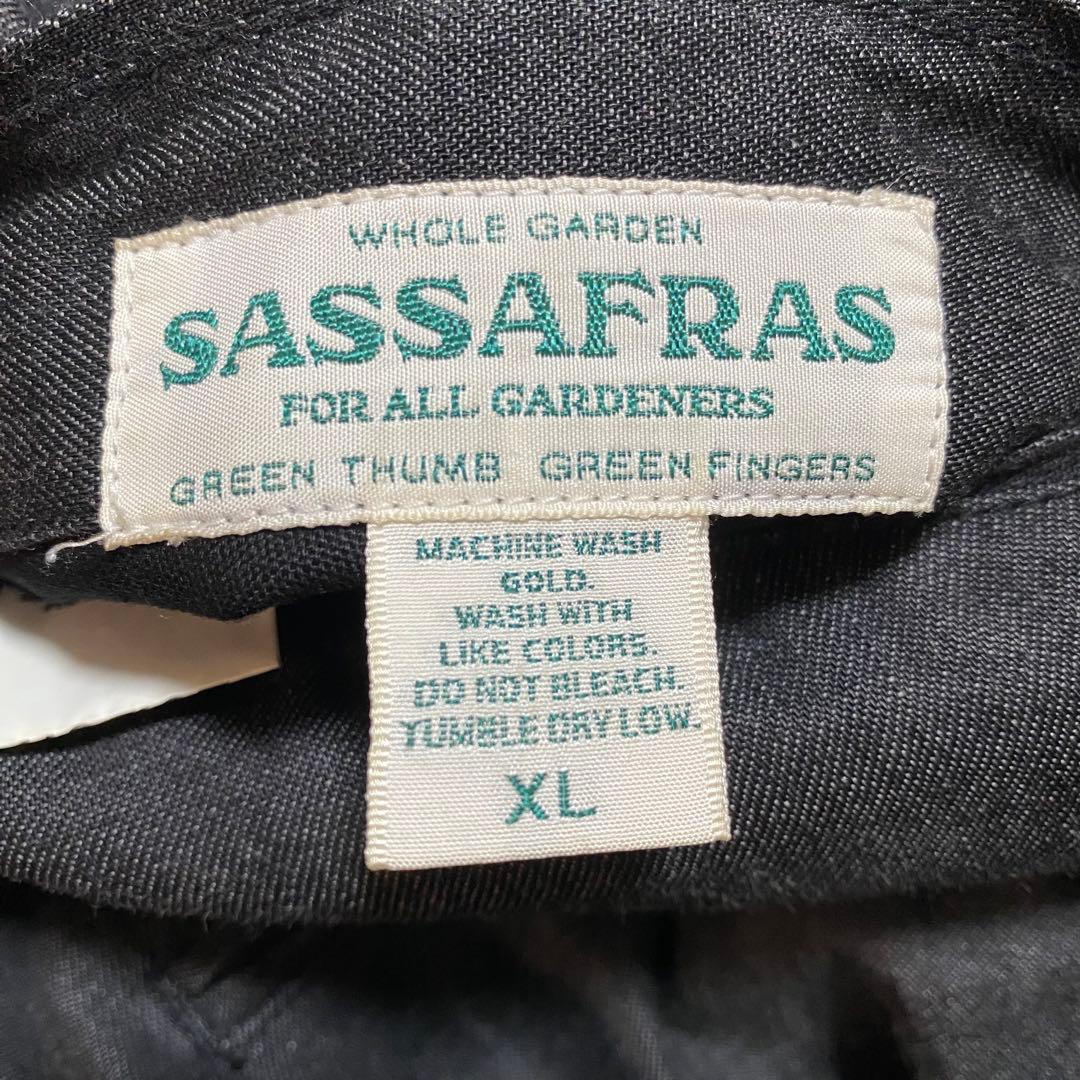 ササフラス リバーシブルベスト XL デニム フリース