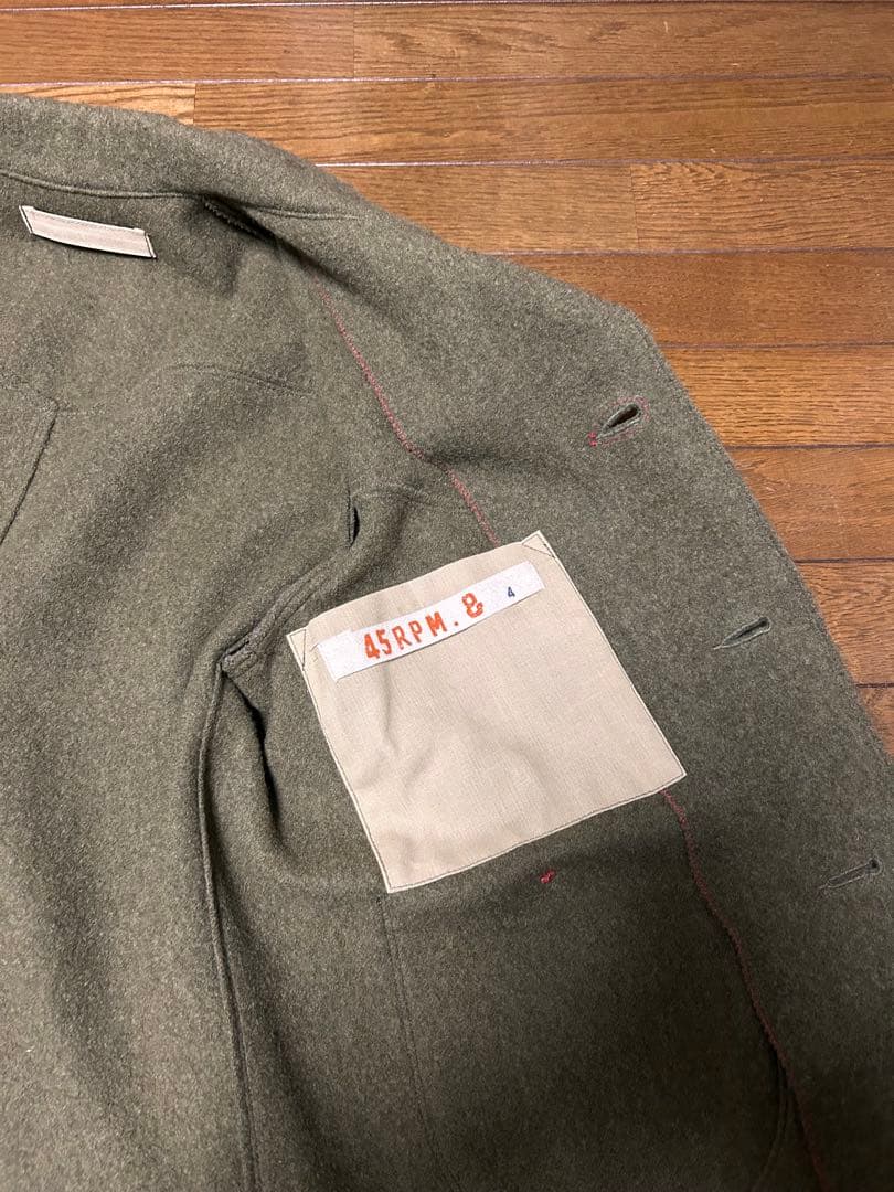 45RPM グレー ウール カバーオール M