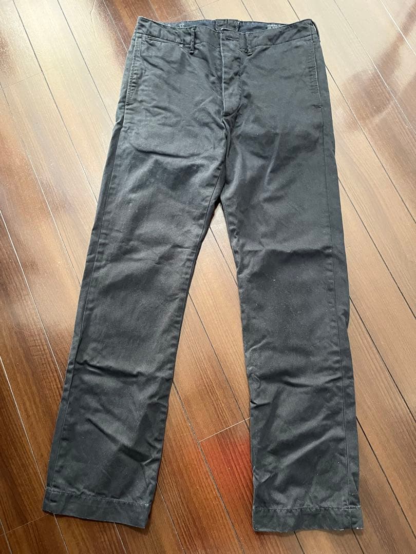 RRLガーメントダイ オフィサーズ トラウザー