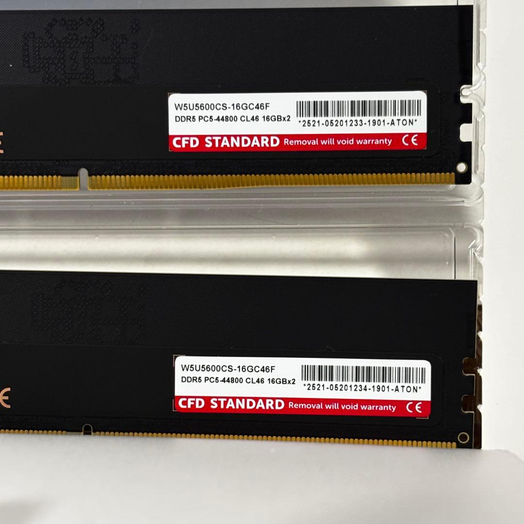 CFD DDR5 メモリ W5U5600CS-16G46F 16GBx2