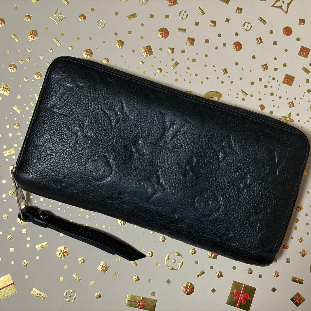【極美品】ルイヴィトン モノグラム アンプラント ブラック 長財布