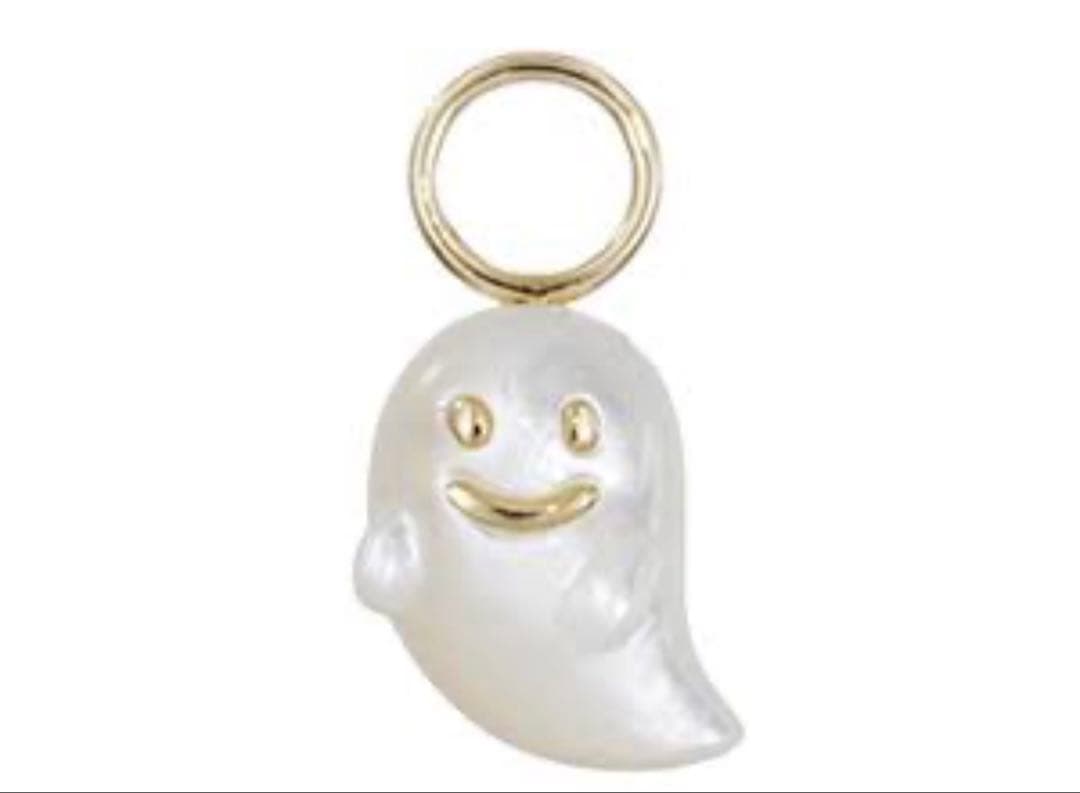 GSTV K18YG 白蝶貝 Gem Ghostシングルチャーム