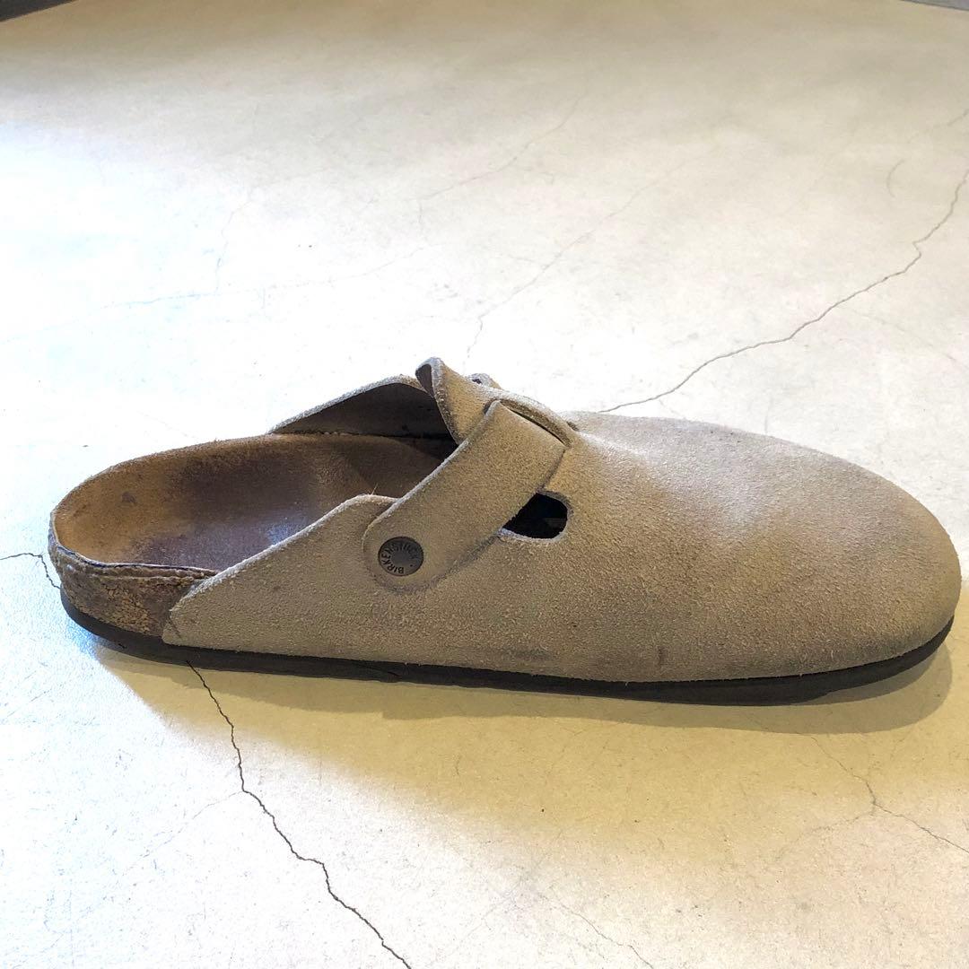 ビルケンシュトック　ボストン　サンド　スウェード　ナロー幅　42 ドイツ製