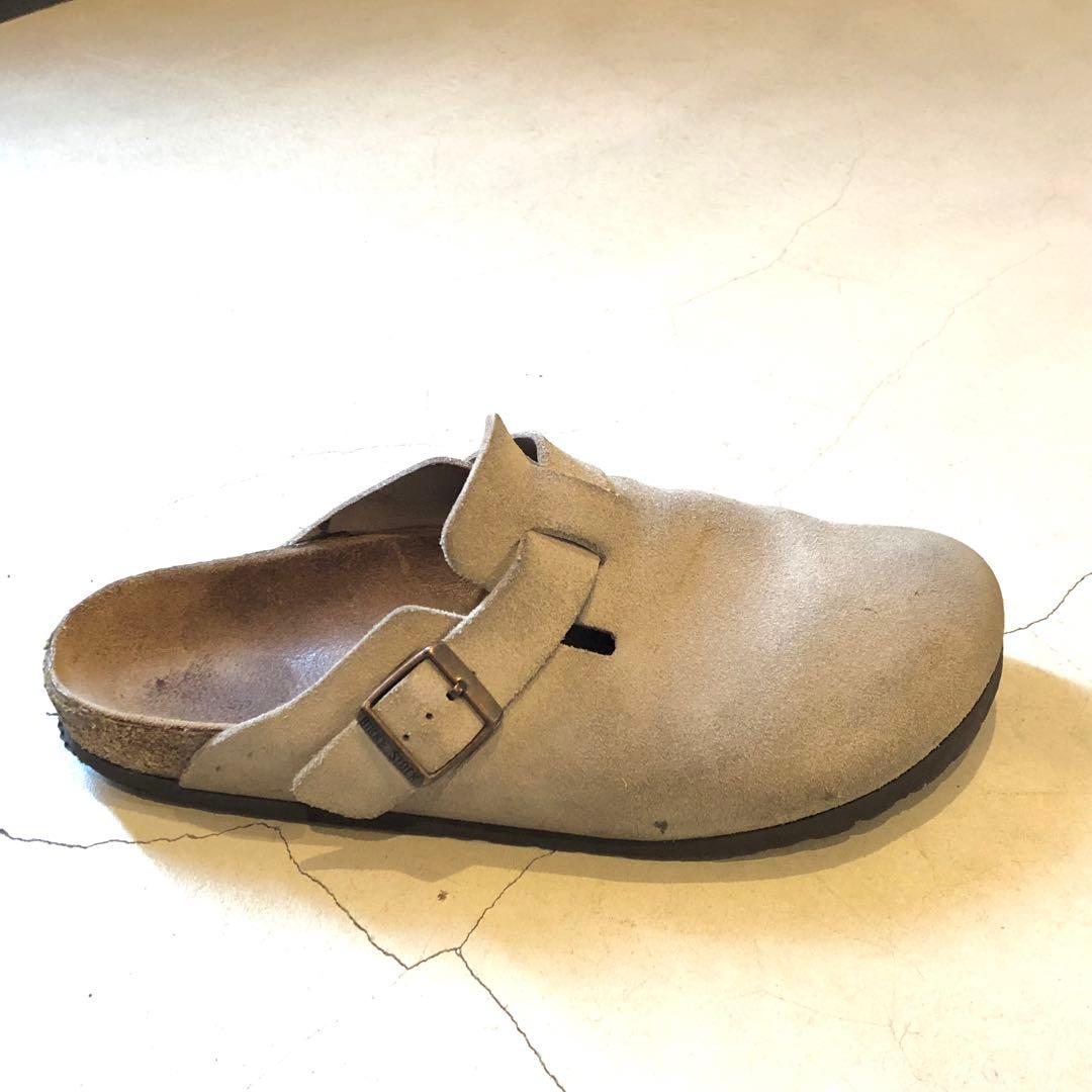 ビルケンシュトック　ボストン　サンド　スウェード　ナロー幅　42 ドイツ製