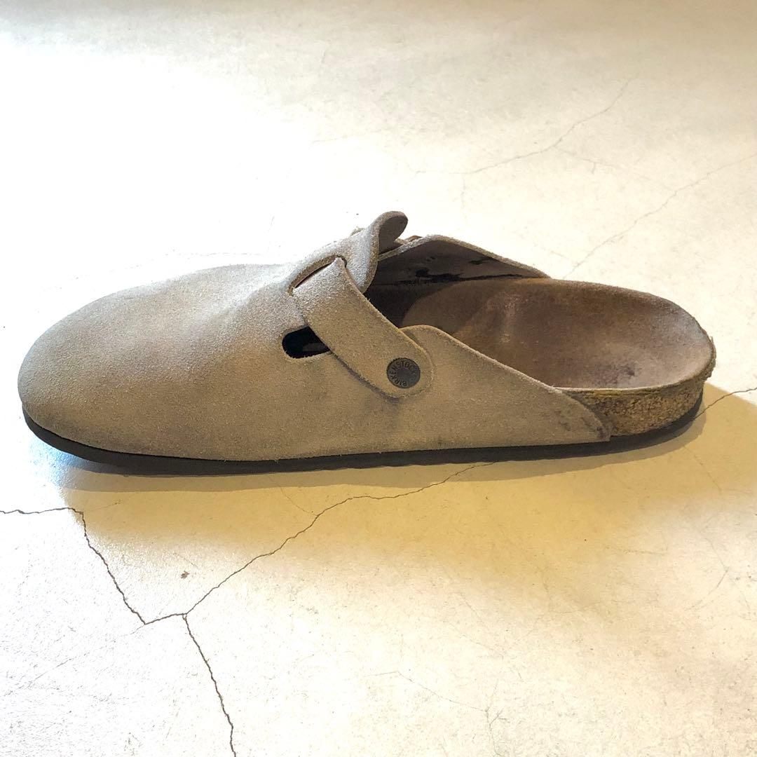 ビルケンシュトック　ボストン　サンド　スウェード　ナロー幅　42 ドイツ製