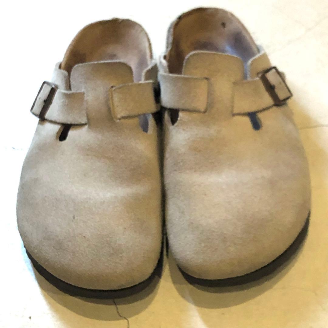 ビルケンシュトック　ボストン　サンド　スウェード　ナロー幅　42 ドイツ製