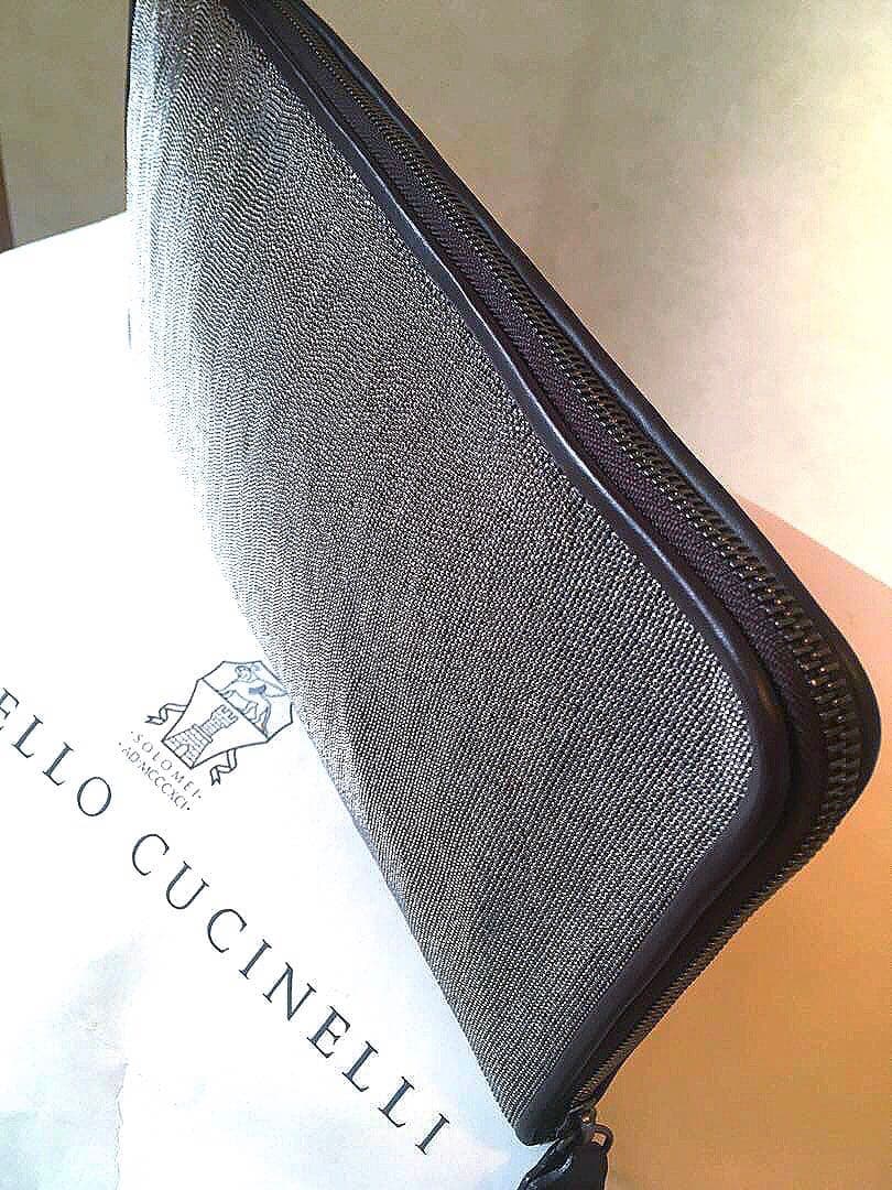 ※リクエストお値下げ※定価７０万ブルネロクチネリ全面モニーレクラッチバッグポーチ