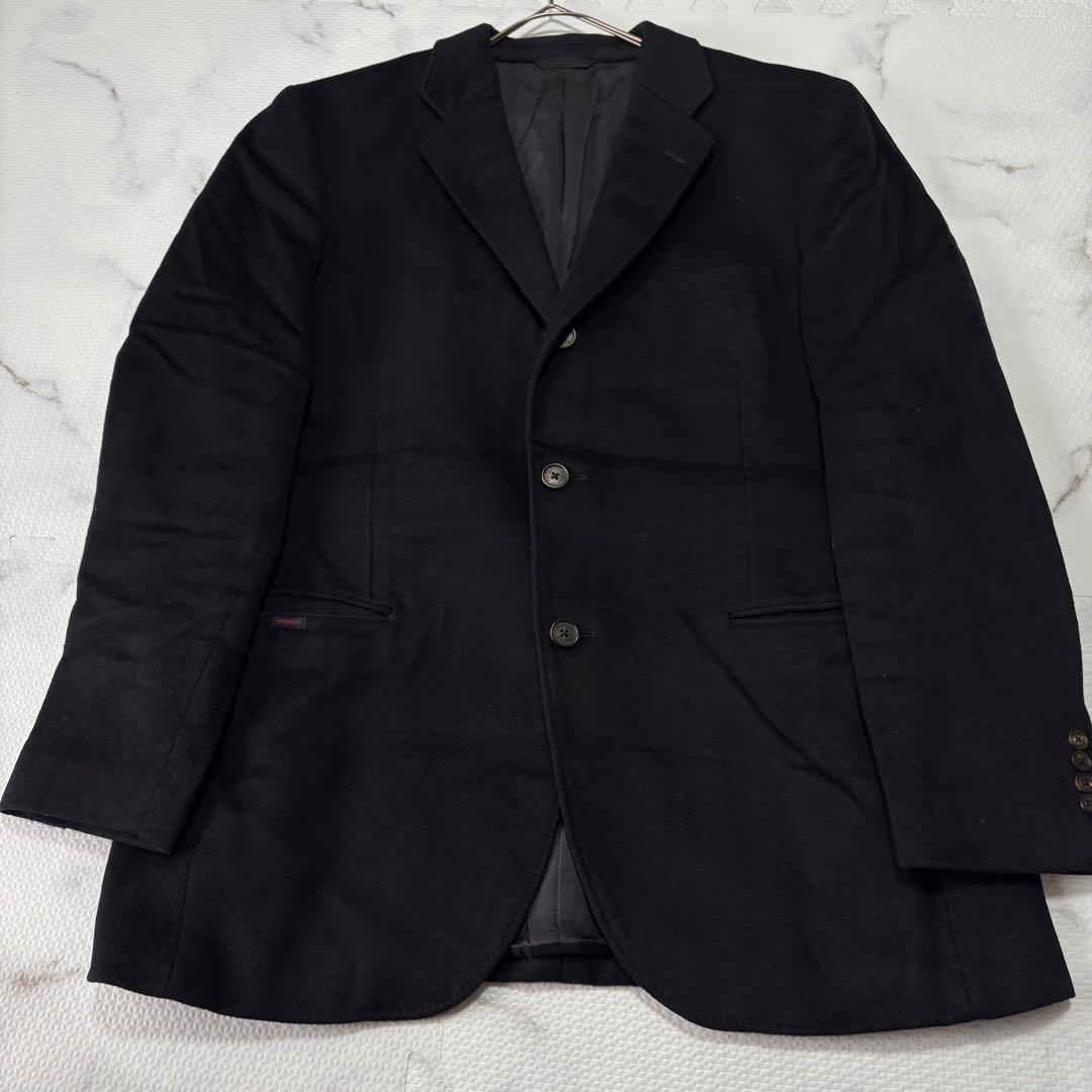 ✨大人気✨ Papas パパス　テーラードジャケットカシミア100% 紺XL