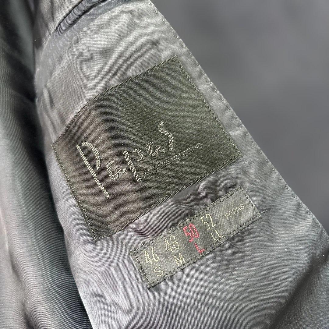 ✨大人気✨ Papas パパス　テーラードジャケットカシミア100% 紺XL